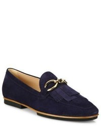 Tod's Fringed Suede Loafers