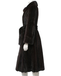 Fur Belted Mink Coat