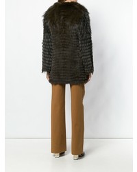 Yves Salomon Knitted Fox Fur Coat