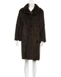 Knitted Mink Fur Coat
