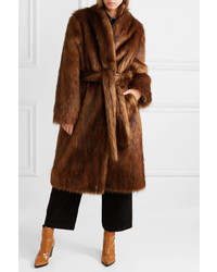Nanushka Oversized Faux Fur Coat