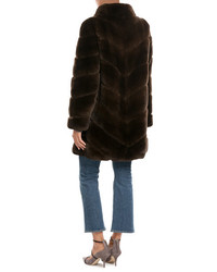 Yves Salomon Rabbit Fur Coat