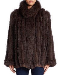 George Simonton Reversible Blue Fox Fur Coat