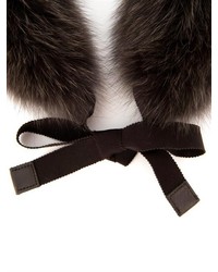 S Max Mara Cerson Fox Fur Collar