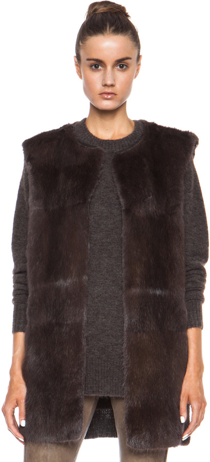 Isabel Marant Fur Vest, $5,475 Forward By Elyse |