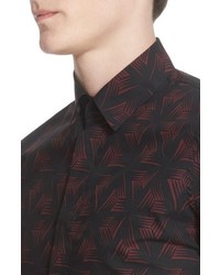 Marni Geometric Print Poplin Shirt