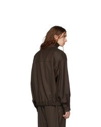 Lemaire Brown Wool Oversized Blouson Jacket