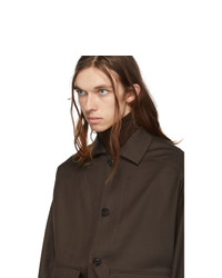 Lemaire Brown Wool Oversized Blouson Jacket