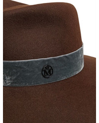 Maison Michel Pina Rabbit Fur Felt W Velvet Hatband