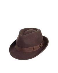 Stetson Hats Elkader Crushable Trilby Hat Brown