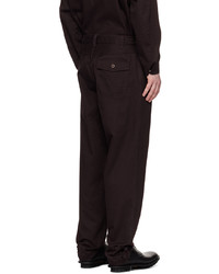 Undercover Brown Toggle Tabs Trousers