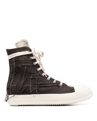 Rick Owens DRKSHDW Distressed High Top Trainers