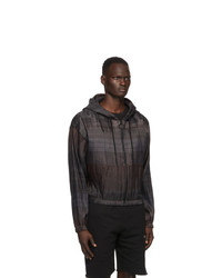 Off-White Brown Pleated Hoodie