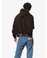 Unravel Project Oversized Terry Cotton Blend Hoodie