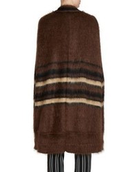 Givenchy Striped Mohair Long Cape