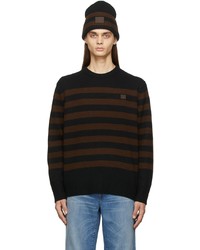 Acne Studios Black Brown Wool Sweater