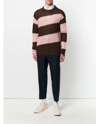 Marni Diagonal Striped Sweater