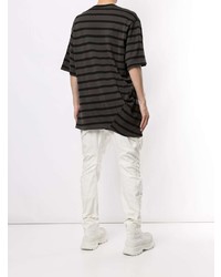 Julius Oversized Twist Stripe T Shirt