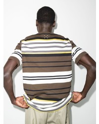 Pop Trading Company Striped Short Sleeve T Shirt