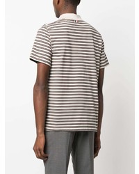 Thom Browne Striped Cotton Polo Shirt