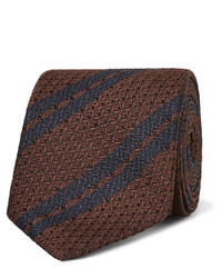 Ermenegildo Zegna 7cm Striped Silk Tie