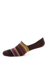 Dark Brown Horizontal Striped Socks
