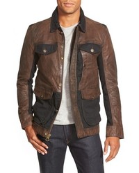 Timberland Tenon Leather Twill Mixed Media Jacket