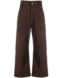 Opening Ceremony Baggy Gabardine Jeans Chocolate Papyrus