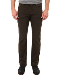 7 For All Mankind Luxe Performance Slimmy Slim Straight In Dark Earth