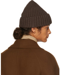 The Row Brown Cashmere Dibbo Beanie