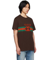 Gucci Brown Interlocking G T Shirt