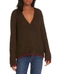 LA LIGNE Oversize V Neck Sweater