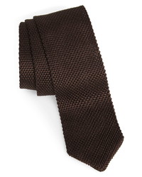 The Tie Bar Solid Knit Silk Tie