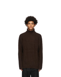 Our Legacy Brown Wool Large Turtleneck