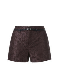 Dark Brown Lace Shorts