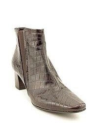 Bandolino Amaze Brown Leather Fashion Ankle Boots Newdisplay