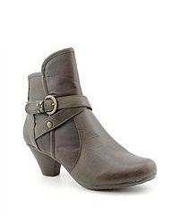 Baretraps Rita Brown Faux Leather Fashion Ankle Boots