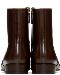 A.P.C. Brown Leather Richard Boots
