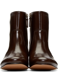 A.P.C. Brown Leather Richard Boots