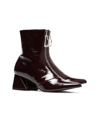 Yuul Yie Burgundy 60 Zipped Patent Leather Boots