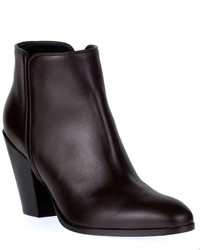 Giuseppe Zanotti Dark Brown Leather Ankle Boot