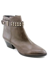 Franco Sarto Quest Brown Leather Fashion Ankle Boots