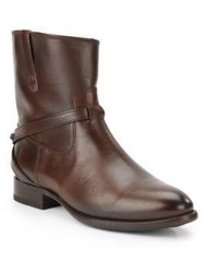 Frye Lindsay Plate Leather Ankle Boots