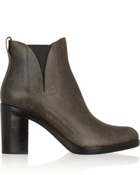 Alexander Wang Irina Distressed Leather Ankle Boots