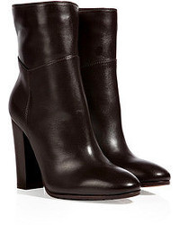 L'Autre Chose Lautre Chose Leather Ankle Boots In Dark Camel Brown