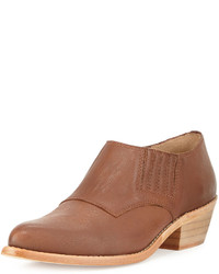 Cynthia Vincent Nice Tumbled Leather Ankle Boot Chocolate