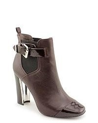Pour La Victoire Bissit Brown Leather Fashion Ankle Boots