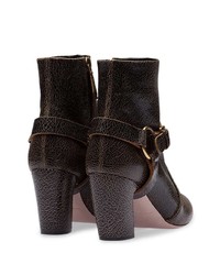 Miu Miu Removable Strap Ankle Boots