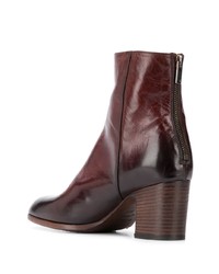Pantanetti Stacked Heel Ankle Boots