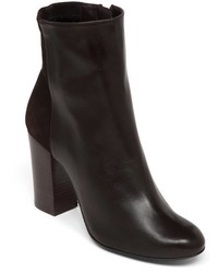 Delman Stretch Leather Nyla Ankle Booties